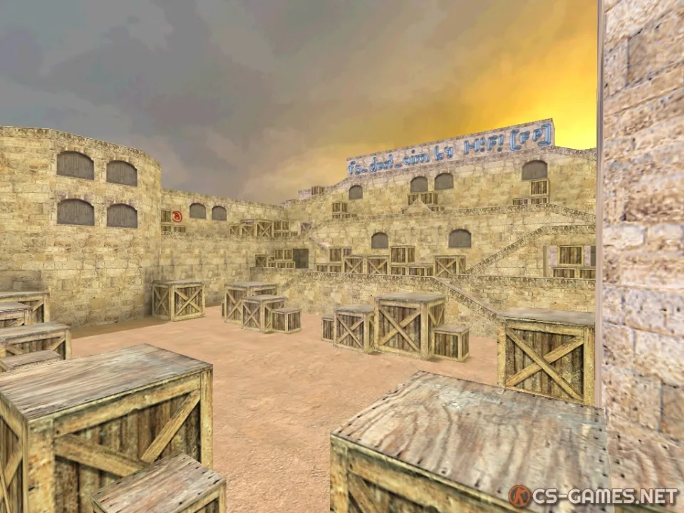 Карта fy_dust_aim для КС 1.6