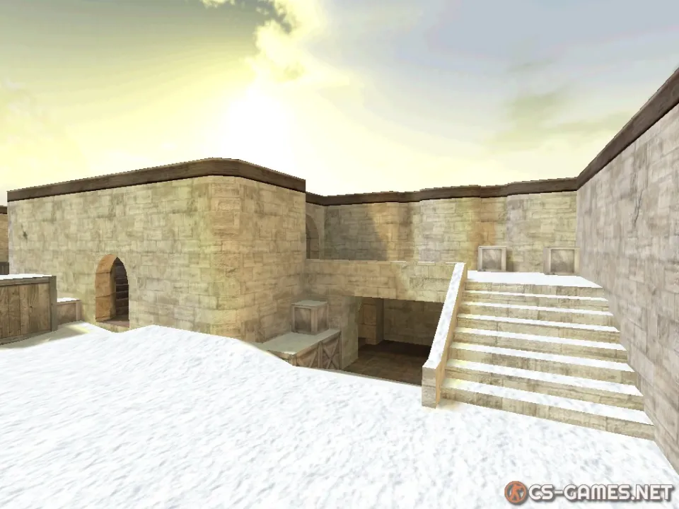 Карта gg_mini_dust2_winter для КС 1.6